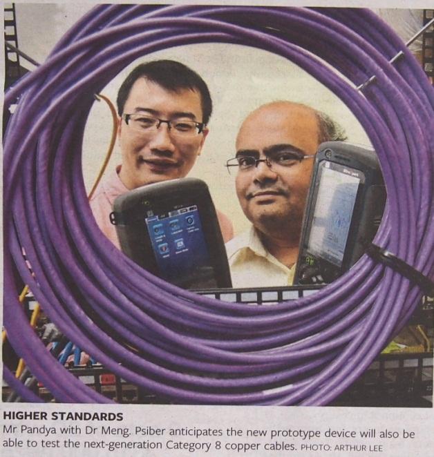 T-Up Program: Psiber Data Pte Ltd / NMC A*STAR secondee developed a handheld network analyser (also known as WireXpert ) for the testing of high speed Ethernet copper cables, for 1 year from Nov 2012