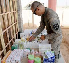 We can only treat for acute care issues, said Capt. Morrie Fanto, commander of HSB, 1/37th FA. We can treat for pain, common illnesses, and give out medicine.
