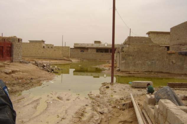 Figure 1 Raw Sewage in Falluja Streets Source: Sewage flowing throughout Falluja city streets (Photo courtesy of the U.S. Army Corps of Engineers, circa 2004).