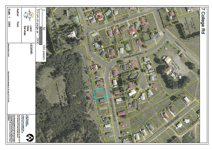 Diagram 1: Aerial photo of College Rd, Kararaina Ave and