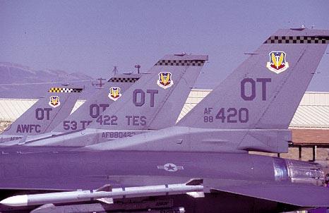 The 422nd Test and Evaluation Squadron is a composite unit that conducts operational tests of A/OA-10, F-15C/E, and F-16C hardware and software enhancements prior to release to combat forces.
