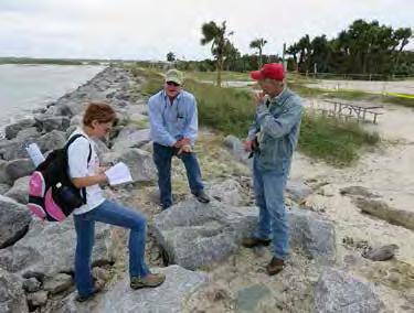 4 miles of shoreline south of the Fort Pierce project and adjacent to Martin County. The team presented a tentatively selected plan to the public in June, proposing using dredged material from the St.