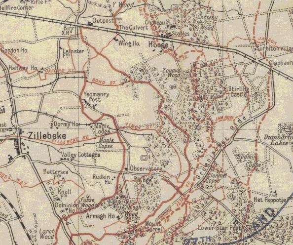 Figure 4: From Zillebeke to Clapham Junction