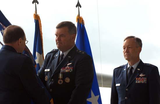 NEWS TO USE Command of 4th Air Force changes hands MARCH AIR RESERVE BASE, Calif. Hundreds of people here watched Maj. Gen. Robert E. Duignan turn over command of 4th Air Force to Brig. Gen. Eric W.