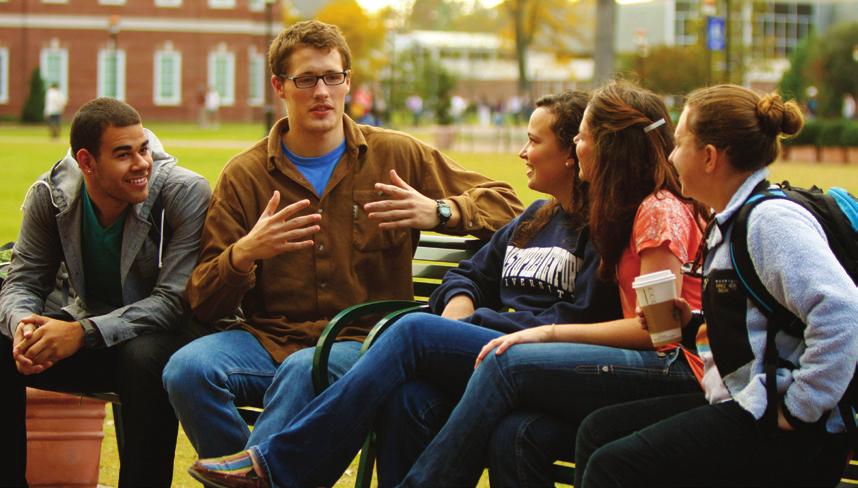 VISIT US Remember, college is all about finding the perfect fit: the size, the place, the people.