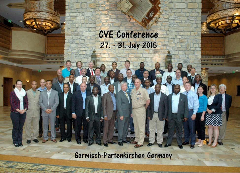 Countering Violent Extremist Organizations (CVEO) in Africa Continuing Education Symposium More than 40 African PN MoD and gendarmerie personnel from Burkina Faso, Cameroon, Djibouti, Kenya, Morocco,