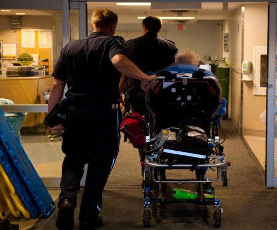 This initiative allows Paramedics to transfer the care of a patient to the designated off-load nurse within the hospital s Emergency Department in an effort to expedite the return of paramedic