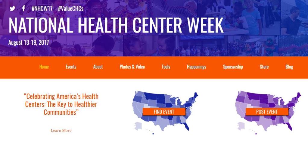 Participate in NHCW Find events in your city Post