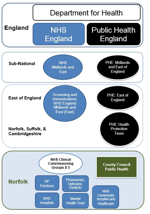 Figure 1: NHS and Public Health Structures