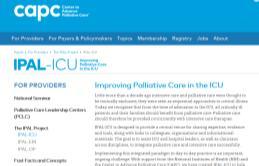 49 Web-based Resources IPAL: The Improving Palliative Care in the