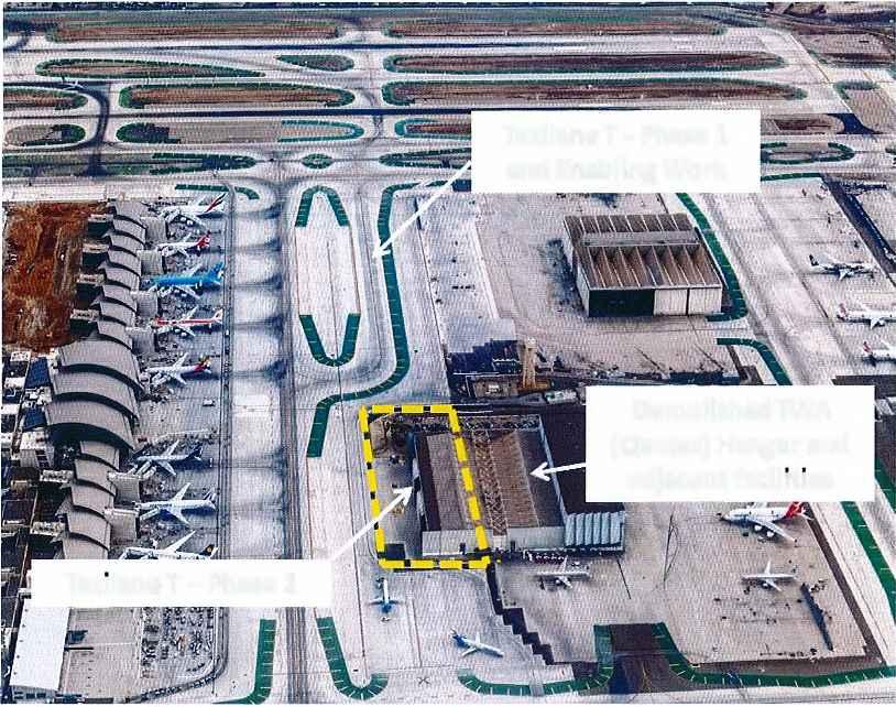Taxi lane T - Phase 1 and Enabling Work Demolished TWA (Qantas) Hangar and adjacent facilities Procurement Process This project was advertised for bids on December 20, 2016