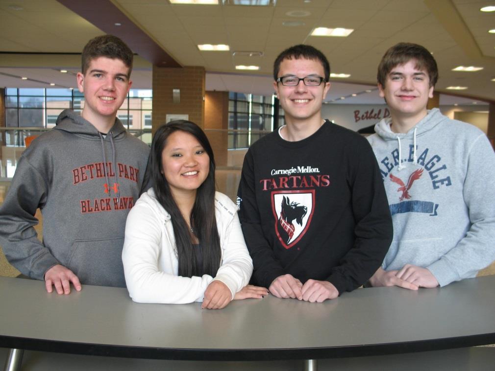 Four BPHS Seniors Named Trib Outstanding Young Citizens The Tribune-Review named the following BPHS seniors Outstanding Young Citizens: Jarrod Cingel Adam Larson Valerie Poutous Liam Wolf They were