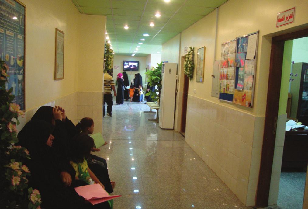 A PHC clinic in Baghdad Vaccination Room at a PHC clinic support from existing international health programs.