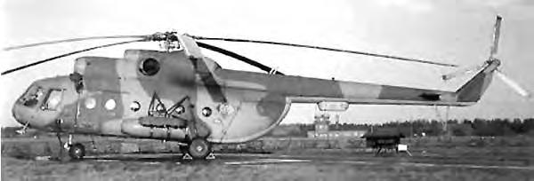 Mi-8T (HIP C) Type Twin-turbine transport helicopter Crew; Passengers 3; 24 Weapons Possibly 57-mm rockets or 500-kg bombs Maximum Dash Speed 140 kn Range 260 nmi Service Ceiling 4,800 m Main Rotor