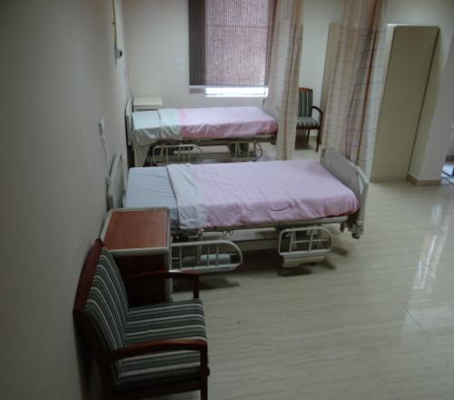 A view of the private ward A view of the shared ward A view of the general ward We also