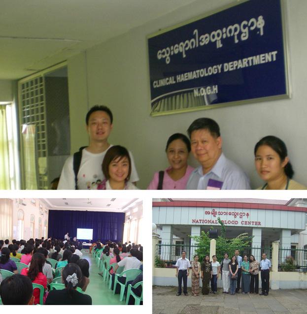 Hematologists from Myanmar attending an APBMT