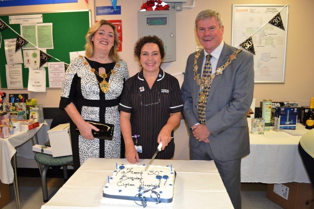 birthday with a special party. Staff, visitors, patients and guests joined in the fun, which included a tombola, raffle, cake stall, DJ and a collection of vintage photos taken over the past 30 years.
