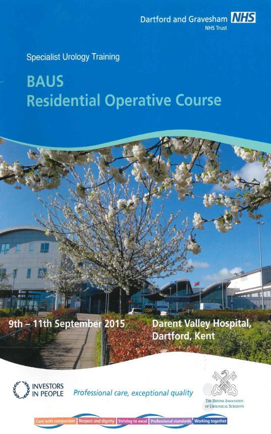 University Darent Valley hosted the BAUS residential course unique for a