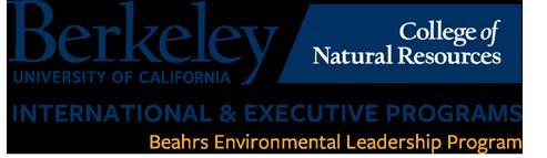 Certificate Course Sustainable Environmental Management July 12 August 2, 2019 Email application to beahrselp@berkeley.