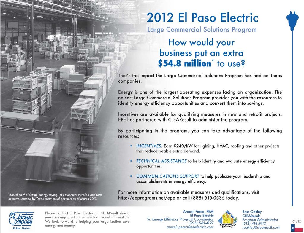 2012 EL Paso Electric Large