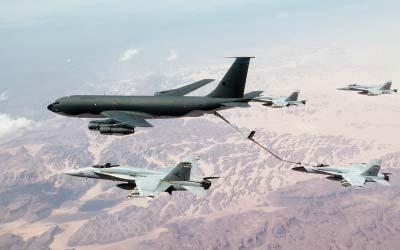 Air Refueling and its receivers exceed the tanker s takeoff fuel capacity.