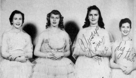 Judy Keaton; Sophomore, Mary Martha Smith; Freshman,