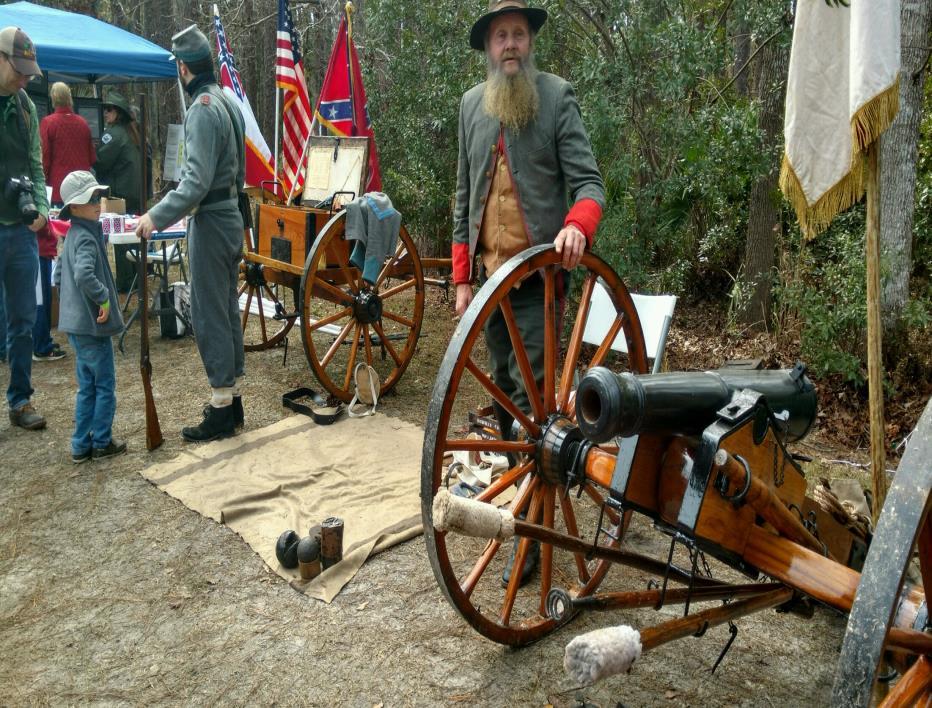 Recent Event: WHO Festival (Compatriot Allen Gerrell in the foreground looks out at visitors to the southern encampment) The same day as our Lee- Jackson Banquet, Finley s was invited out to