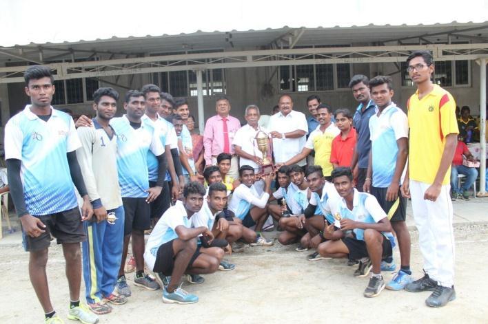 The Physical Education department organised the Periyar University Intercollegiate Hand ball tournament for