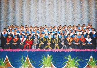 The students who excelled in their respective disciplines were awarded medals on the occasion.