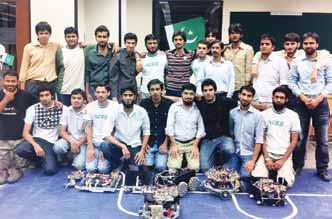 The Pakistan Qualifiers for the event took place at the Lahore University of Management Sciences (LUMS), in which 7 teams from Department of Mechatronics College of E & ME participated along with top