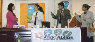NUST QUARTERLY NEWSLETTER Fawlty Towers Reopened: Entertainment for a cause On the 13th of October 2011, StageAblaze Productions held the first ever play performed at NBS in a noble attempt to