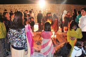 celebrate new year eve with the little children of the SOS Village,