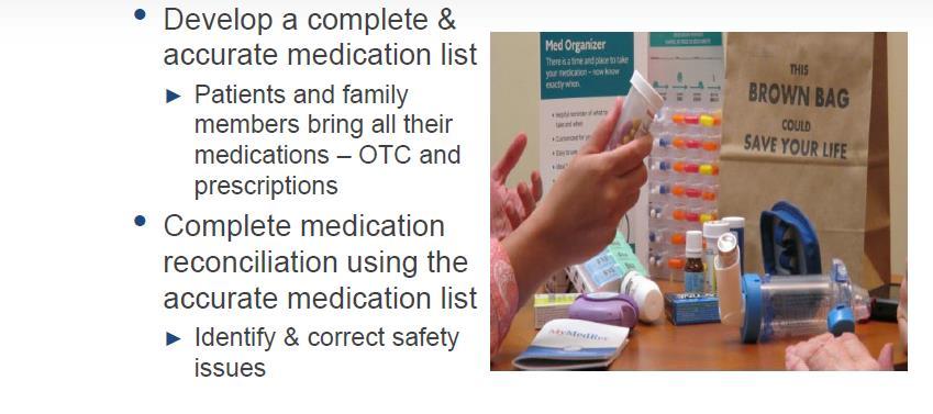Medication Management Strategy Source: Shofer, M. and Smith, K.