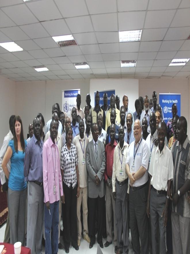 Photo credit: WHO/P Ajello 46 Some of the WHO National and International staff based at Juba and the 10 states of South