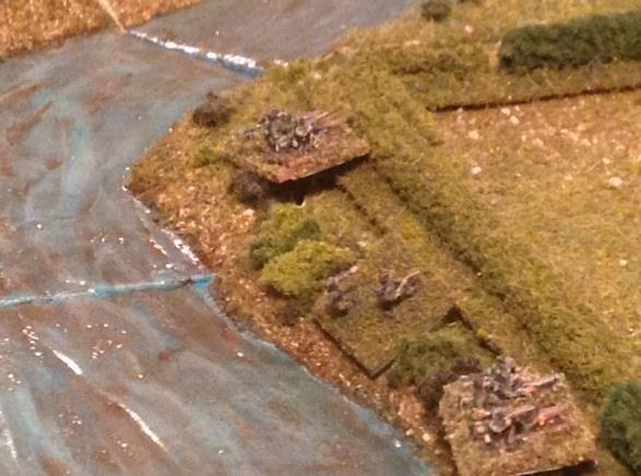 the open hill to the stream bank under the covering fire of their MMG and third squad.