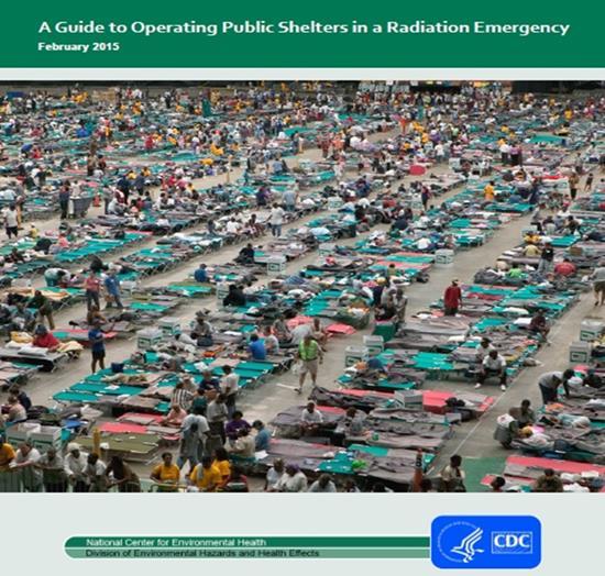 Emphasize the communication, coordination, and actions necessary to activate and execute radiation sheltering for displaced