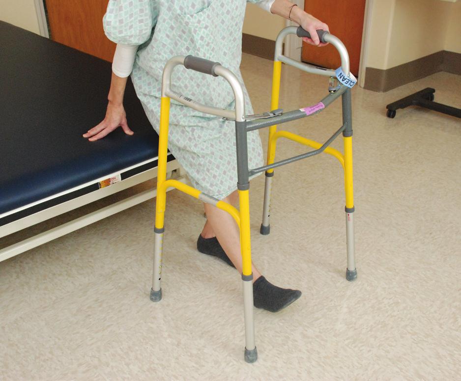 Section 6: Activities of Daily Living Getting In and Out of a Chair Following total shoulder replacement surgery, you cannot use your operative arm to assist yourself to get in or out of a chair or