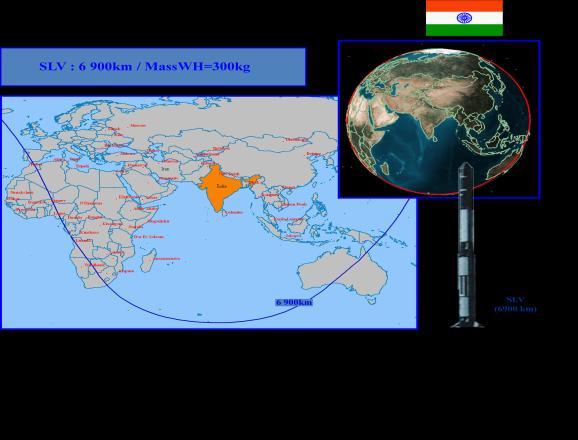 India possesses: Prithvi-2, a 250km SRBM; Various versions of the Agni series such as Agni-1, a MRBM with a range of 1500km and payload of up to 1000kg capable of