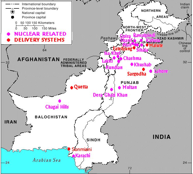 What would Pakistan think/do if one of its own nuclear delivery sites was