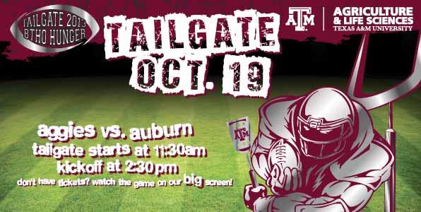 Tailgate Time! We will join the College of Agriculture and Life Sciences tailgate this Saturday.