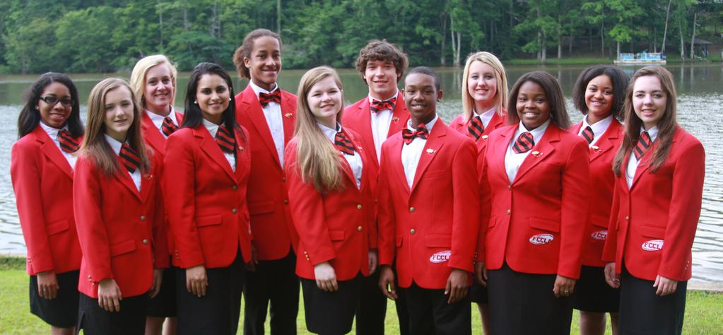 YOUTH EDUCATIONAL EXHIBITS - FCCLA 2 2014-2015 Georgia FCCLA State Officers Front Row: Kayla Shelnutt, Loganville Middle School, Middle Level Representative; Shivani Dhir, Houston County High School,