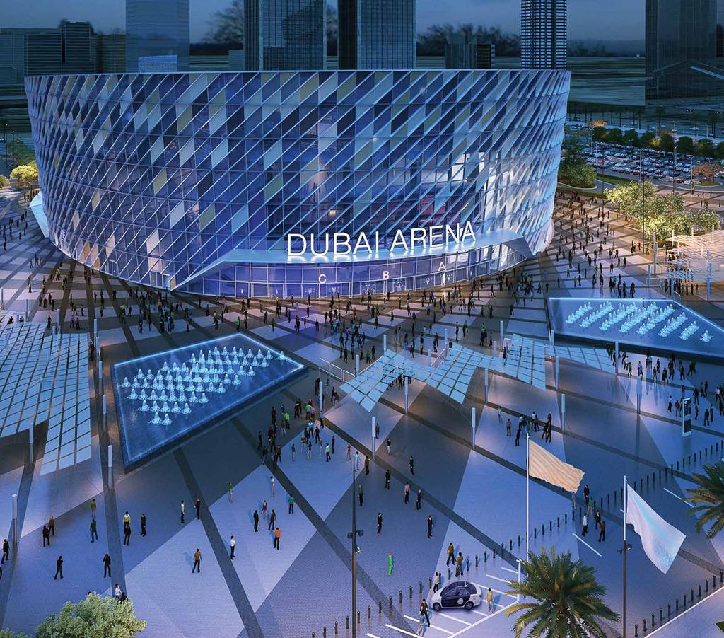 Location Arena Social Infrastructure Meraas Dar Al Handasah Arena at City Walk is a new, state-of-the-art multi-purpose arena spanning an area of half-amillion square feet with an approximate