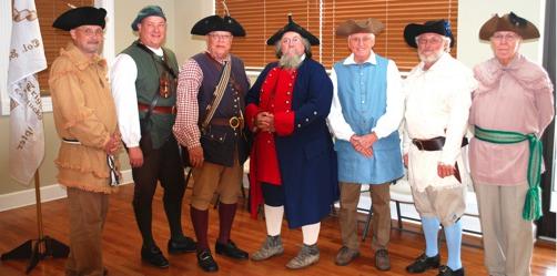 Stephen Trigg Chapter presented the colors for the Joseph Bridger Chapter, National Society Colonial Dames XVII Century in Cadiz on Sunday afternoon,