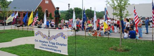 Stephen Trigg Chapter for some living history and the second annual reading of our nation s Declaration of