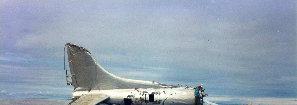 The B-17E rear fuselage was