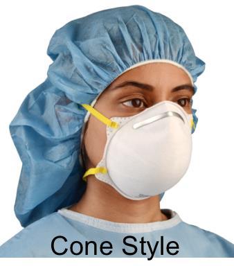Surgical N95 respirator Evacuate all surgical smoke generated by energy-generating devices during operative