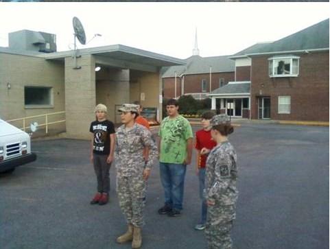Troop in Glenville, WV.