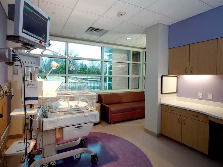 Neonatal Intensive Care Unit (NICU) Private NICU rooms for single and multiple births allow families to stay with their newborn(s)