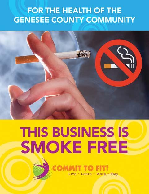 HEALTHY FLINT & GENESEE COUNTY 2020: PRIORITY AREAS 2 BE TOBACCO & SMOKE FREE Smoking remains the leading cause of preventable death and disease in the United States, killing more than 443,000