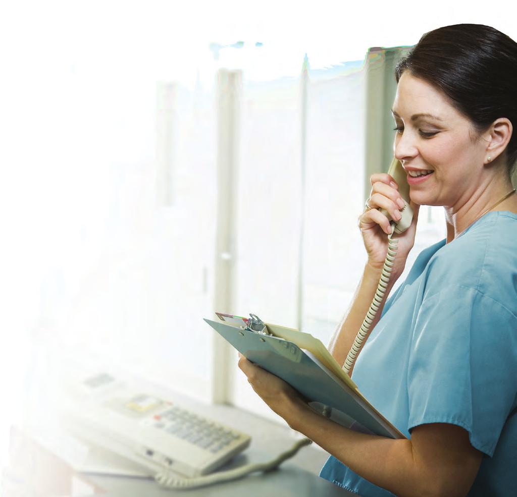 Answers to health concerns, 24/7 The benefits of Health Line Blue Health Line Blue is our 24/7 nurse line powered by technology that lets nurses quickly and easily access member information.